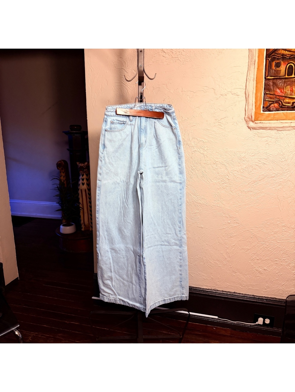 WEWOREWHAT Light Blue Wide Leg Jeans Size 26